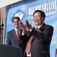 全球最大汽车玻璃单体工厂，由名仕亚洲投资在美国建成投产